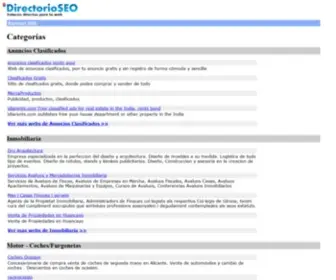 Directorioseo.org(Directorio SEO de enlaces webs urls) Screenshot