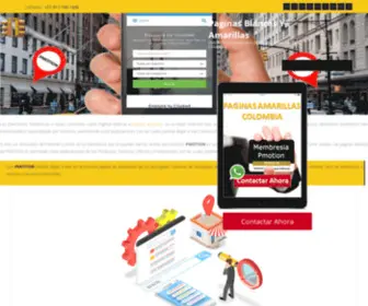 Directoriotelefonicopaginablancas.com(PMOTION el Directorio de Paginas Blancas de Colombia) Screenshot
