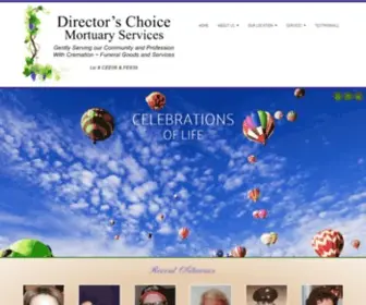 Directorschoiceofnm.com(Director's Choice Mortuary Services) Screenshot