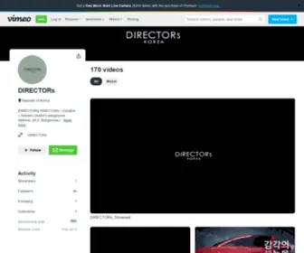 Directors.kr(DIRECTORs on Vimeo) Screenshot