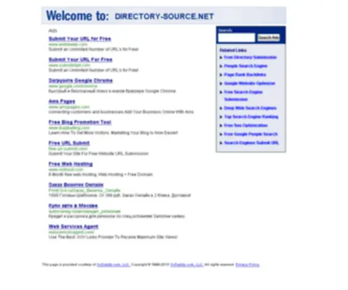 Directory-Source.net(Welcome at Directory Source) Screenshot