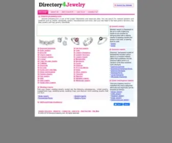 Directory4Jewelry.com(Jewelry Directory) Screenshot