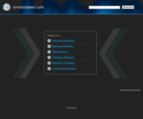 Directorybasic.com(Directory Basic ) Screenshot