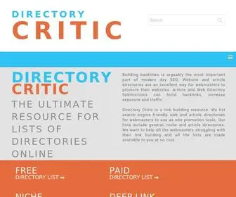 Directorycritic.com(Directory Critic) Screenshot