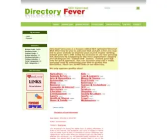 Directoryfever.com(SEO Optimized Free Link Directory) Screenshot