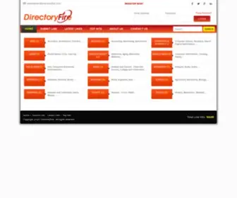 Directoryfire.com(DirectoryFire General Web Directory) Screenshot