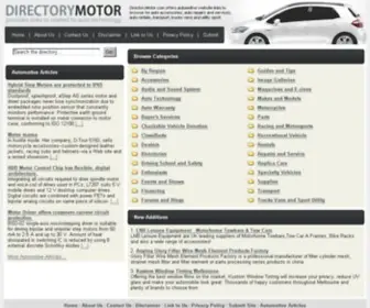 Directorymotor.com(Automotive Directory) Screenshot