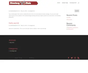 Directorymule.com(Directory Mule Web Directory) Screenshot