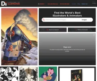 Directoryofillustration.com((a companion site to the book Directory of Illustration)) Screenshot