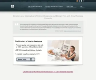 Directoryofinteriordesigners.info(Email Mailing Address List of Interior Designers) Screenshot