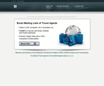 Directoryoftravelagencies.com(Email List of Travel Agencies) Screenshot