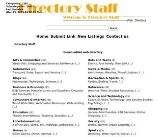 Directorystaff.com(Directory Staff Web Directory) Screenshot