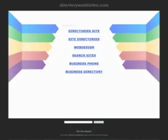 Directorywebbsites.com(Web directory) Screenshot