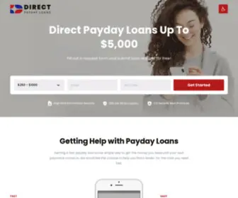 Directpdl.com(Direct Payday Loans) Screenshot