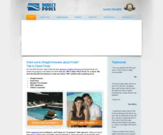 Directpoolstexas.com(Direct Pools are a Swimming Pool Builders which) Screenshot