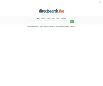 Directsearch.live(The direct and live meta search engine) Screenshot