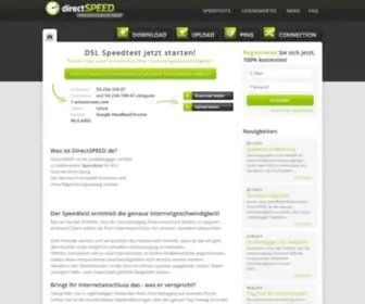 Directspeed.de(DSL Speedtest) Screenshot