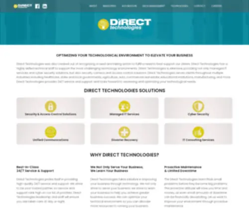 Directtechnologies.com(Direct Technologies) Screenshot