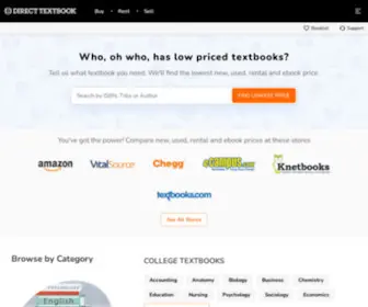 Directtextbook.com(Find Textbooks) Screenshot