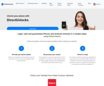 Directunlocks.com(Unlock Phone by IMEI Online) Screenshot
