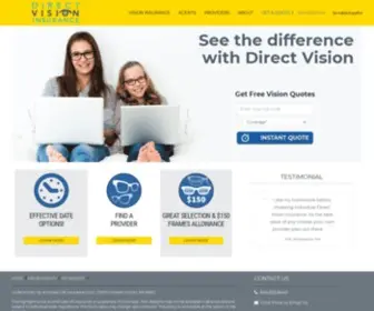 Directvisioninsurance.com(Vision Insurance Plans for Families) Screenshot