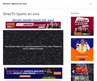 Directvsports.pe(DirecTV Sports en vivo Online) Screenshot