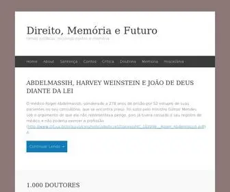 Direitomemoriaefuturo.com(Direito, Memória e Futuro) Screenshot