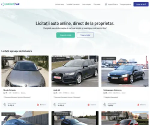 Direktcar.ro(Licitatii auto) Screenshot