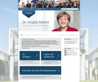 Direktzurkanzlerin.de(Direkt zur Kanzlerin) Screenshot