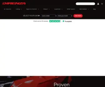 Direnza.co.uk(Performance Car Parts) Screenshot