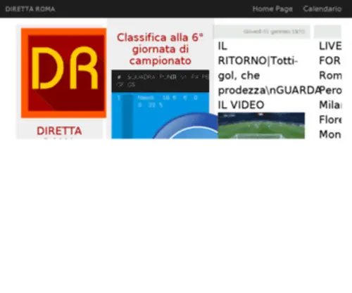 Diretta-Roma.it(Diretta Roma Tutto sulla magica Roma) Screenshot