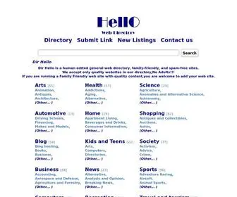 Dirhello.com(General web directory Dir Hello) Screenshot