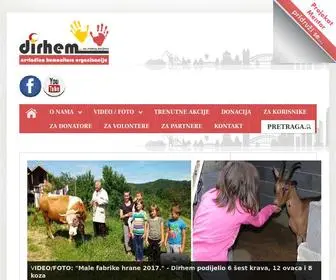 Dirhem.org(Humanitarna organizacija Dirhem) Screenshot