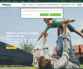 Dirickx.com(The leading French manufacturer of fences) Screenshot