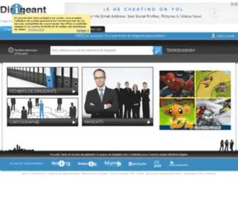 Dirigeant.com(RCS, siret, siren, bilan, l'information gratuite sur les entreprises du Registre du Commerce des Sociétés (RNCS)) Screenshot