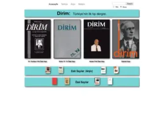 Dirim.com(Türkiye’nin ilk tıp dergisi) Screenshot