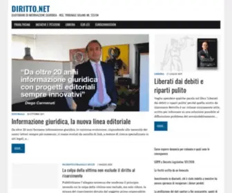 Diritto.net(Quotidiano di informazione giuridica) Screenshot