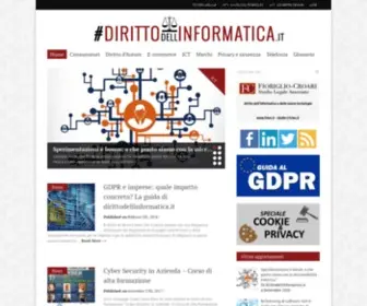 Dirittodellinformatica.it(Rivista telematica su diritto e tecnologia) Screenshot