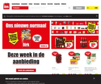 Dirk.nl(De voordeligste supermarkt van Nederland) Screenshot