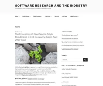 Dirkriehle.com(Software Research and the Industry) Screenshot