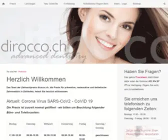 Dirocco.ch(ästhetische zahnmedizin) Screenshot