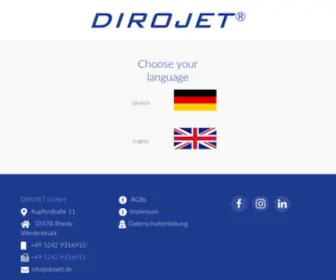 Dirojet.de(Hochdrucktechnik, Vakuumtechnik, Rohr) Screenshot
