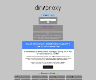 Dirproxy.dev(Unblock your favourite directory sites) Screenshot