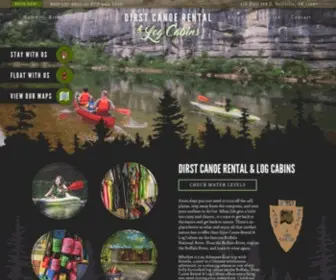 Dirstcanoerental.com(Dirst Canoe Rental & Log Cabins) Screenshot