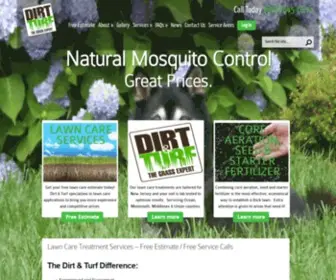 Dirtandturf.com(Lawn Care Services in New Jersey) Screenshot