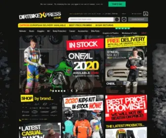Dirtbikexpress.co.uk(UK Motocross Shop Helmets) Screenshot