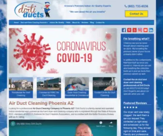 Dirtiducts.com(Air duct cleaning service Phoenix) Screenshot