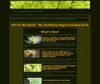 Dirtonmyhands.com(Gardening and Plant related Web site) Screenshot