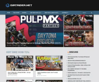 Dirtrider.net(MX, SX & Off Road Motorcycle News & Community) Screenshot