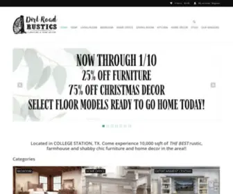 Dirtroadrustics.com(BEST Home Store in the Brazos Valley) Screenshot